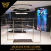retails store stainless steel clothes display rack