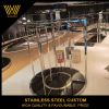 stainless steel round display rack,metal rack